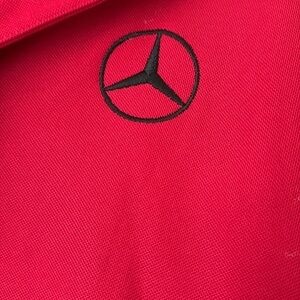 OGIO Mercedes Benz logo Red Polo Shirt with Black Logo new with tags